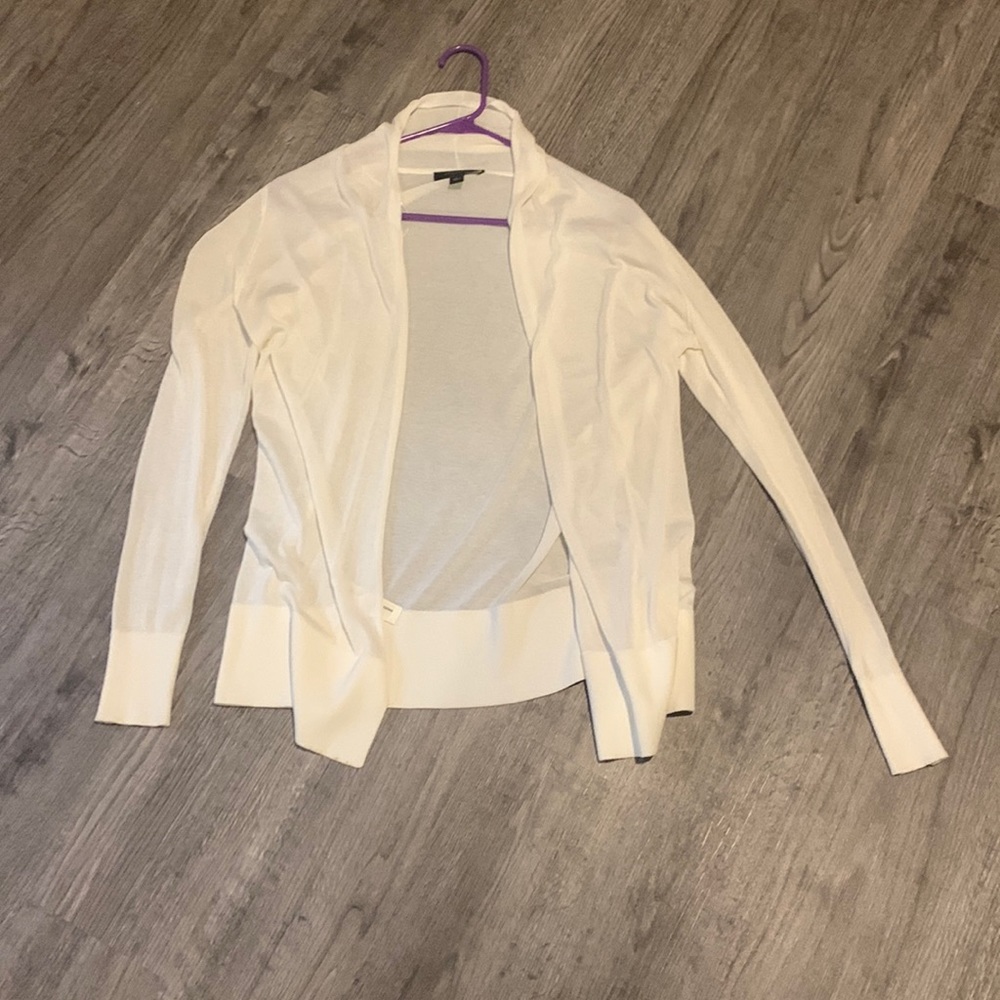 Ann Taylor White Cardigan Size S